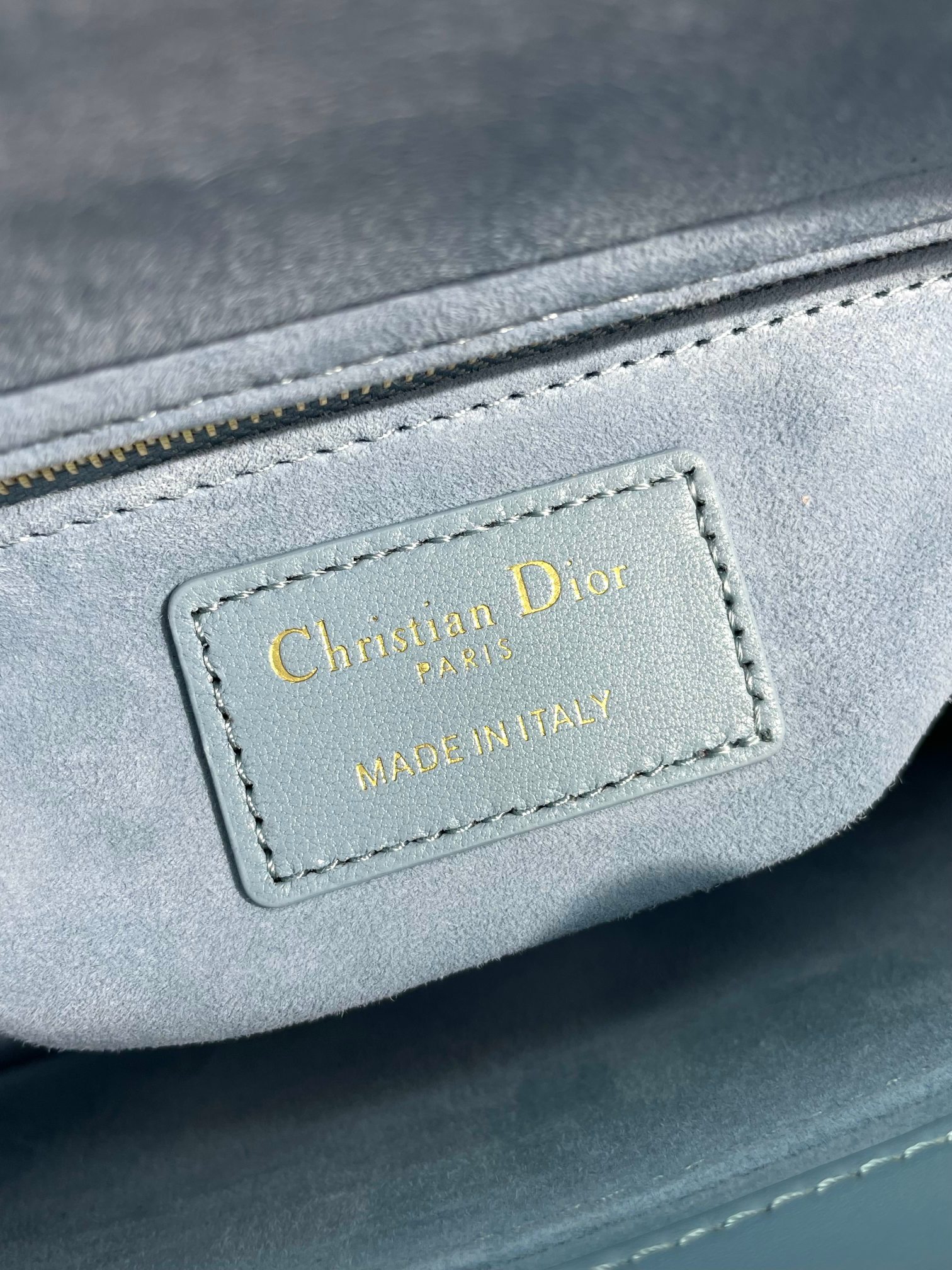 Small Lady Dior My ABCDior Bag Sky Blue Cannage Lambskin